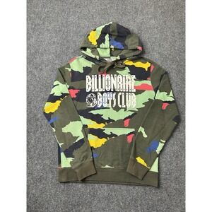 Mens Billionaire Boys Club Camo Pullover Hoodie Green Multicolor, Size S